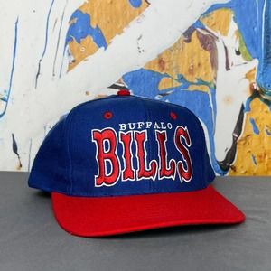 vtg '90s Buffalo Bills TOW Wool/Acrylic snapback spellout hat